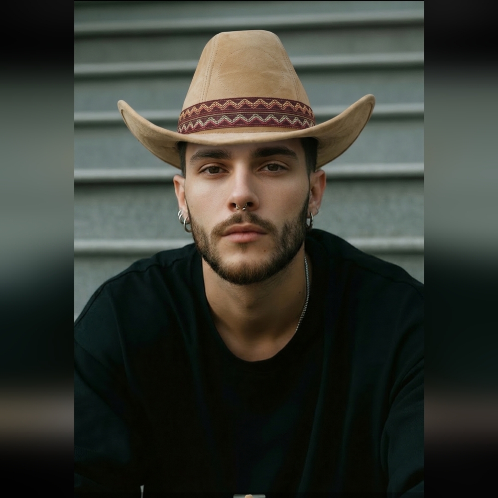 Stylish Tan Cowboy Hat